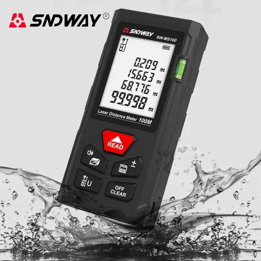 SNDWAY Laser Distance Meter SW 50M 70M 100M Range Finder Digital Laser Tape Measure Professional Trena Laser Rangefinder