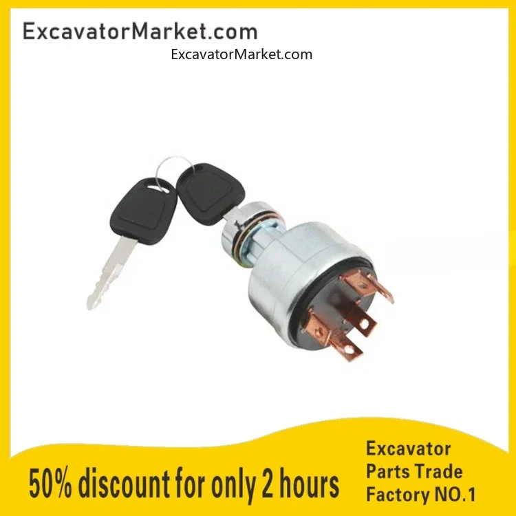 

For DOOSAN DH55 Ignition Switch Launcher Key start switch Start ignition lock excavator accessories For excavator