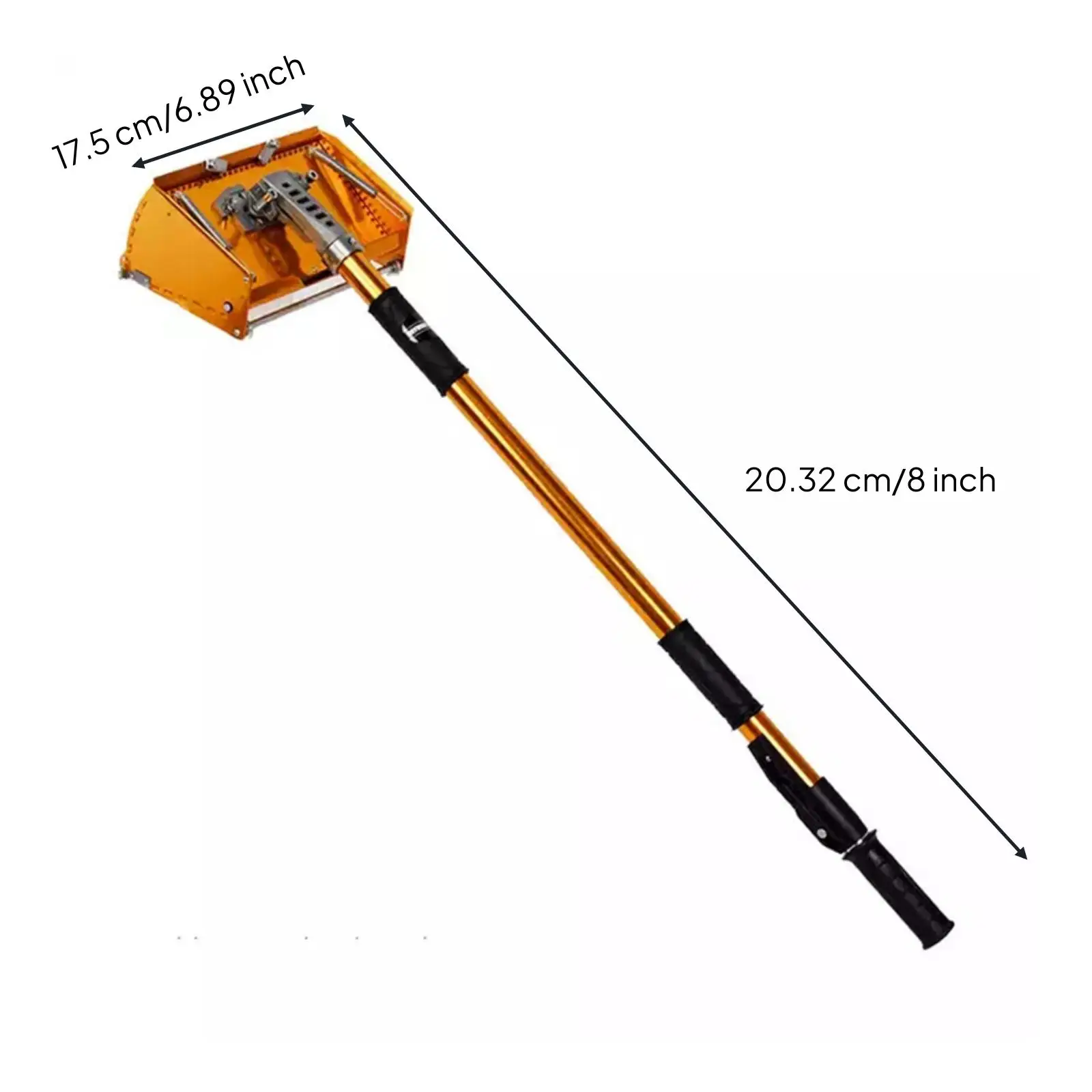 Aluminum Wall Finishing Scraper with Long Reach Handle for Ceiling Coating Tasks