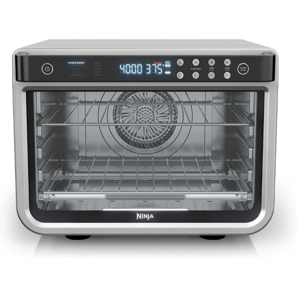 Foodi 10 en 1 XL Pro Air Fry Horno tostador de convección digital para encimera con deshidratar y recalentar, 1800 vatios, acero inoxidable