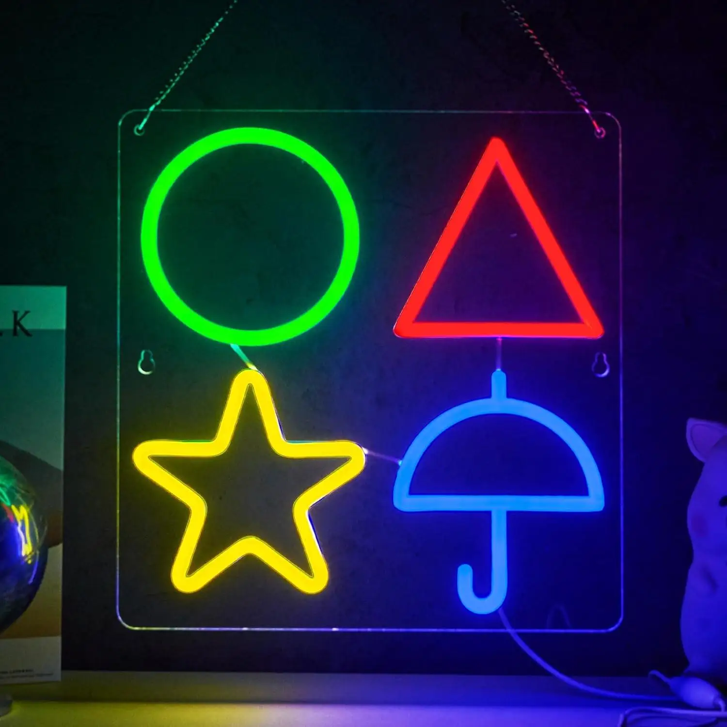 

Game Logo Neon Sign Gamer Zone USB Dimmable Neon Lights for Bedroom Beer Bar Gameroom Party Man Cave Playroom Decoration Gifts