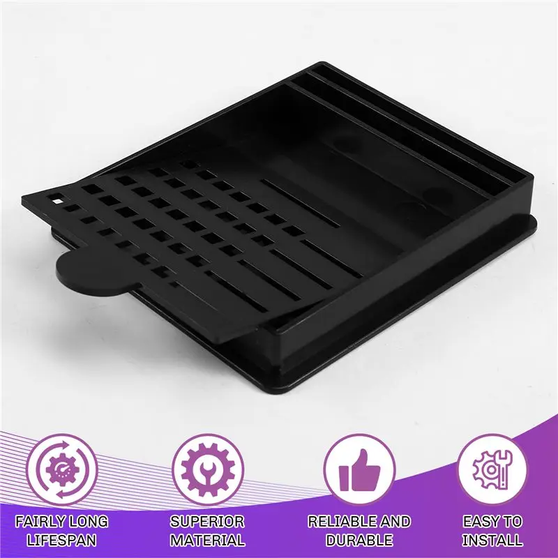 Self-Sticky Note Dispenser With Integrated Stencil For 3X3 Inch Notepad, Note Holder And Clip