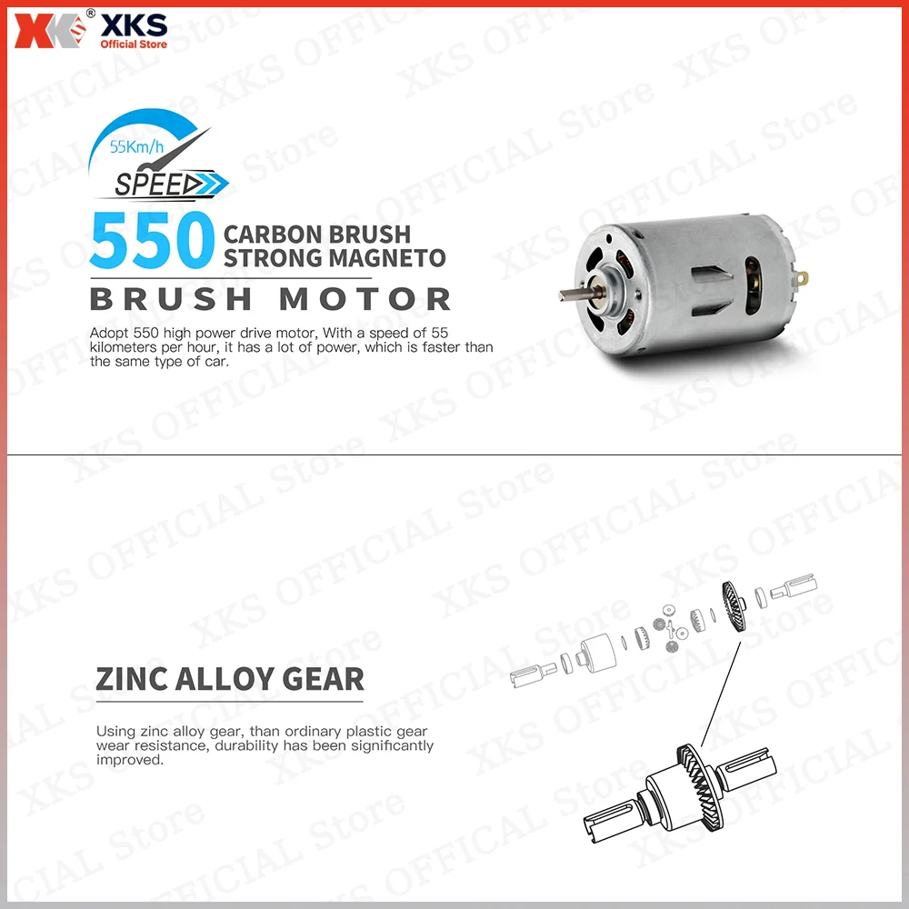 WLtoys XKS 124018 124019 1/12 RC Auto 2.4G Telecomando 4X4 Off-Road 55 Km/H 4WD Drive Ad Alta Velocità RC Drift Toy Car Regalo per I Ragazzi