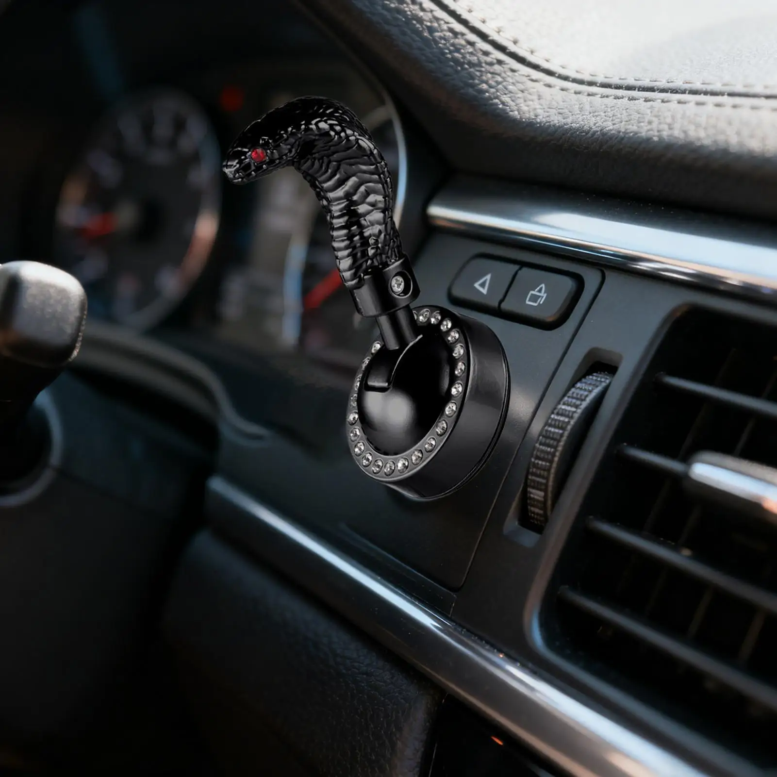Car Start Button Lever Cool Snake Design Car Push To Stop Joystick Cover For Truck Trailer RV Automotive Sedan Pickup