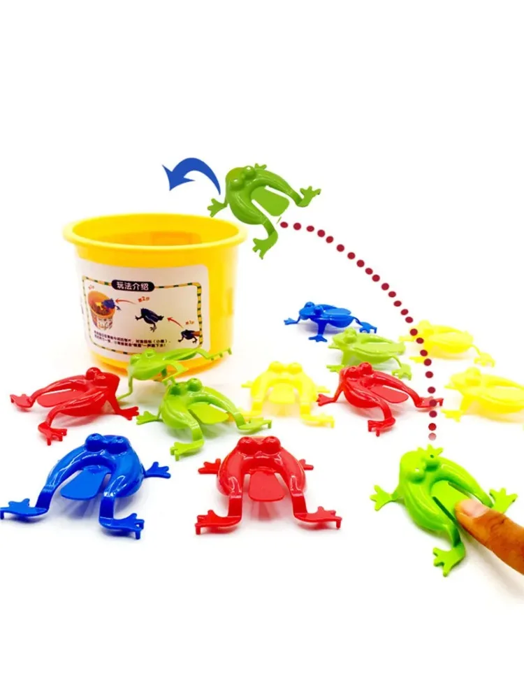 10-20 pièces grenouille sautante rebond Fidget jouets pour enfants nouveauté assortiment anti-Stress jouets pour enfants cadeau d'anniversaire faveur de fête