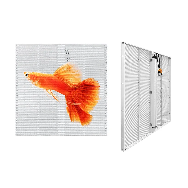 LED SignageP3.91-7.81 Transparent Flexible Glass LED Display Cuttable Adhesive Screen Film Outdoor Airport Exhibition Hall 1 Yea