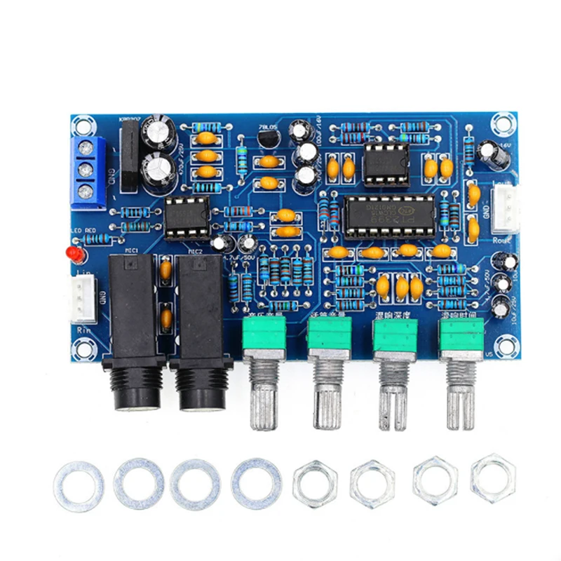 Board Dual AC12 Microphone Amplifier BoardV Digital Karaoke Reverberation PT2399 view 4
