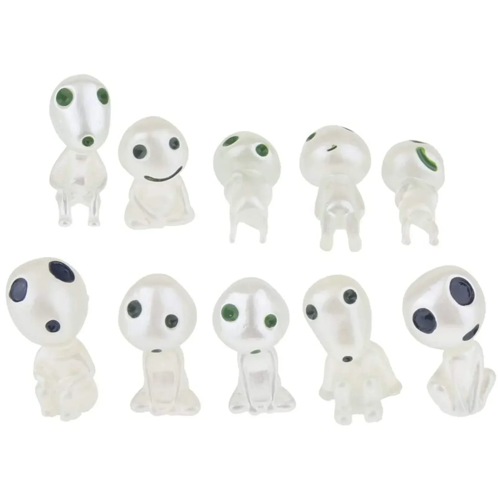 

Luminous Elves Mini Figures Fish Tank Decor Kodama Glow In The Dark Figures Garden Micro Flower Potted Landscape Ornament