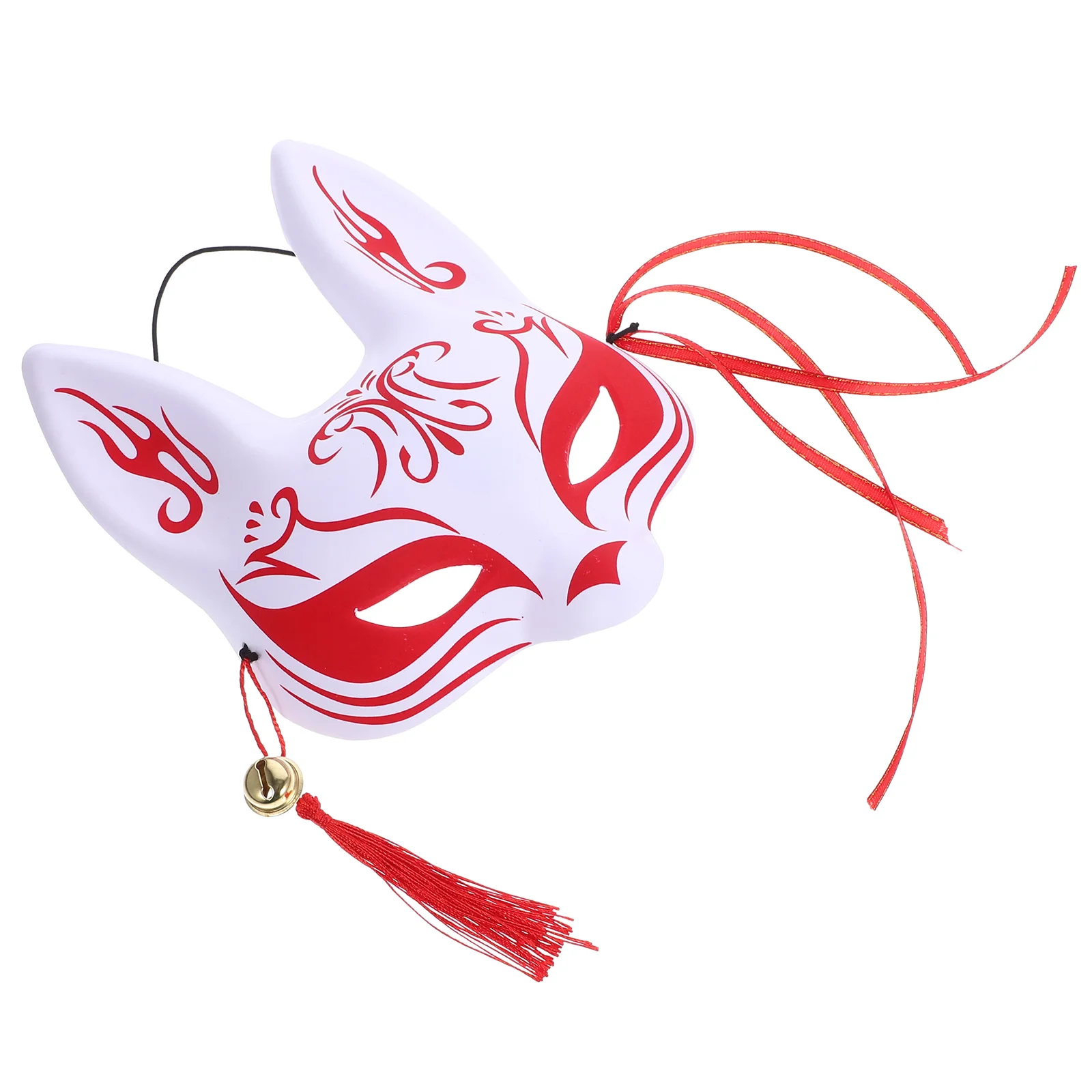 

Fox Mask Half Face Cherry Blossoms Prop Masquerade for Cosplay