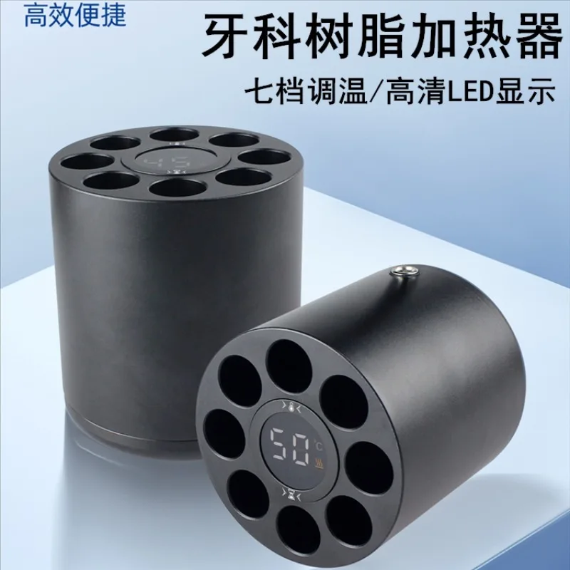 Dental Resin Heater, Oral Softener, Filler, Constant Temperature Insulation, Temperature Control 8-hole LED Display