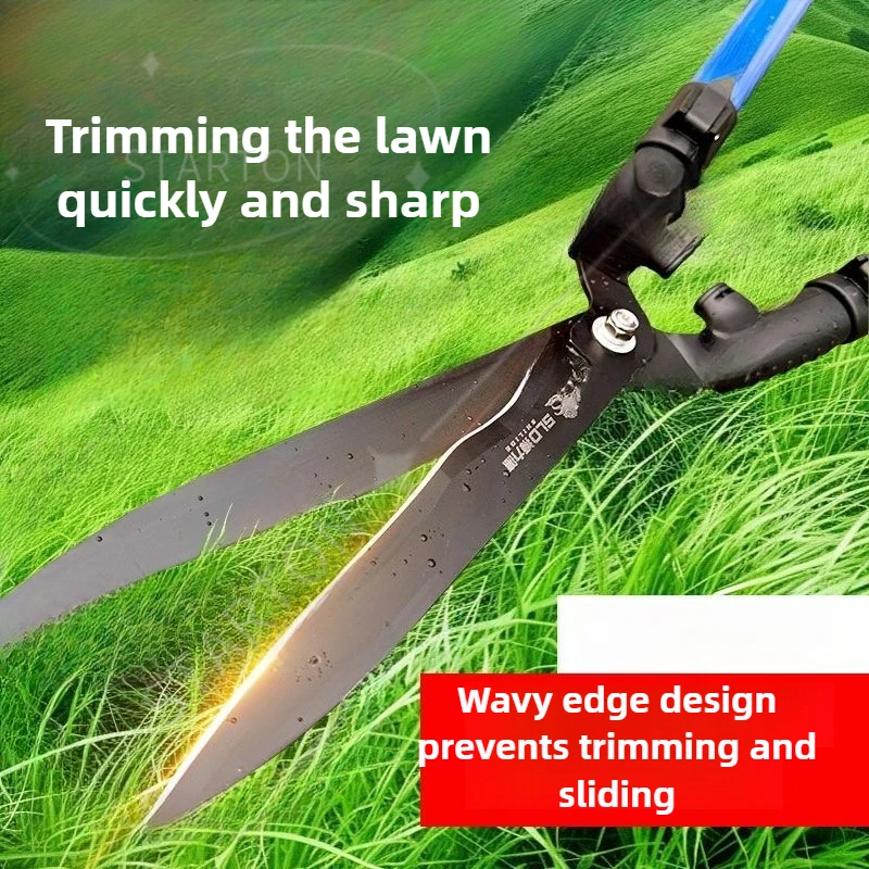 Retractable Pruning Shears Professional Extended Hedge Shears Garden Fence Shrub Branch Scissors