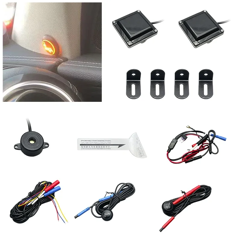 

2025 New Universal 6-Channel Car Bsd Blind Spot Detection System Sound Alarm LED Lighting Safety Driving Monitoring System