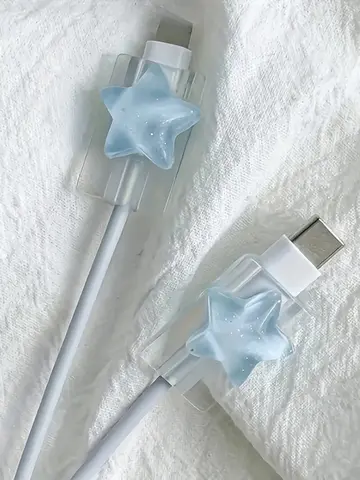 Korea Cute 3D Ocean Stars Change Charger Protector Cover Charger Line Protectors Organizer Winder Protector Cover Accessories