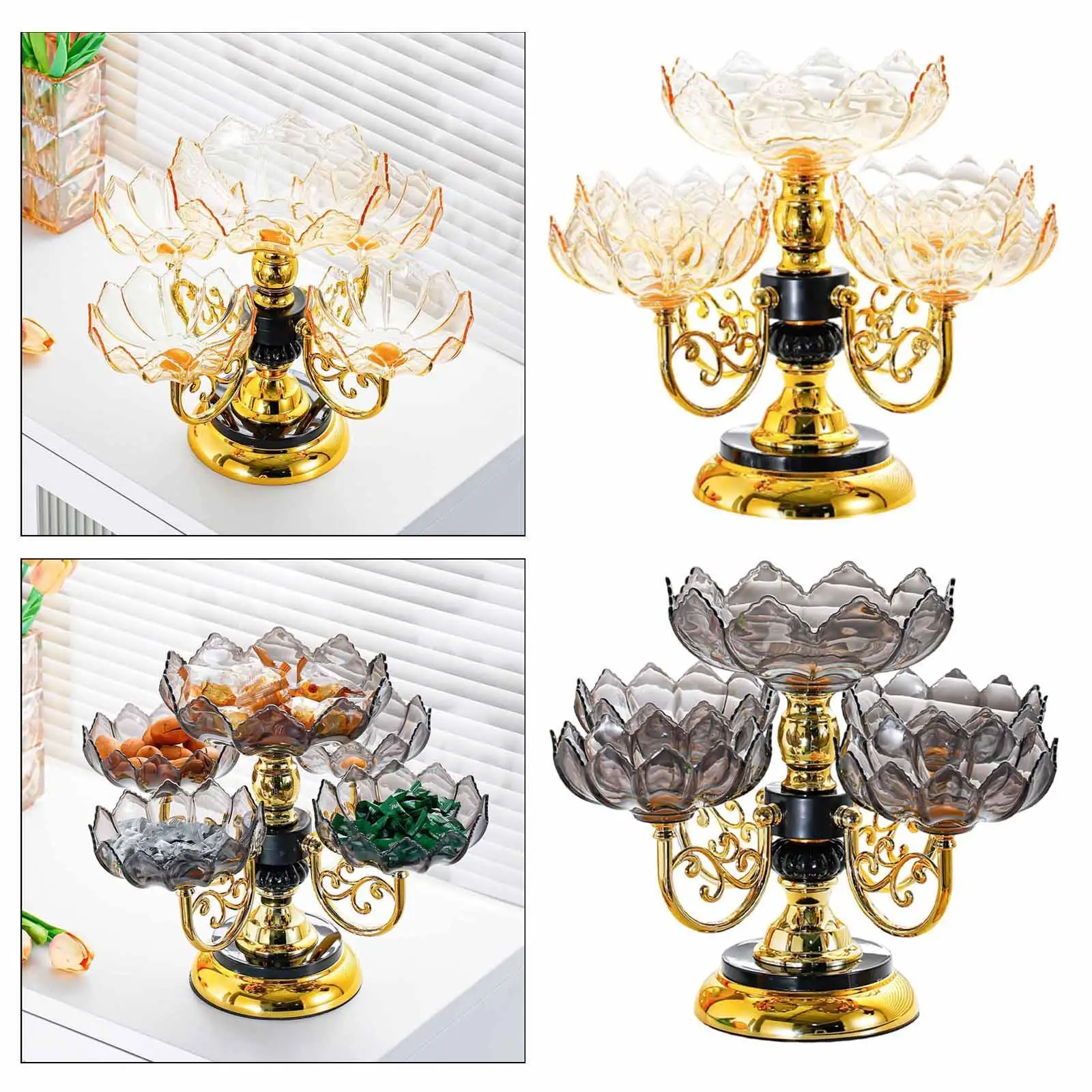 صينية تقديم الوجبات الخفيفة الدوارة، طبق فواكه مجففة لمطعم الفندق المنزلي