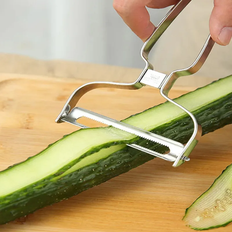 Stainless Steel Multi-function Peeler Slicer Vegetable Fruit Potato Cucumber Grater Portable Sharp Kitchen Accessories