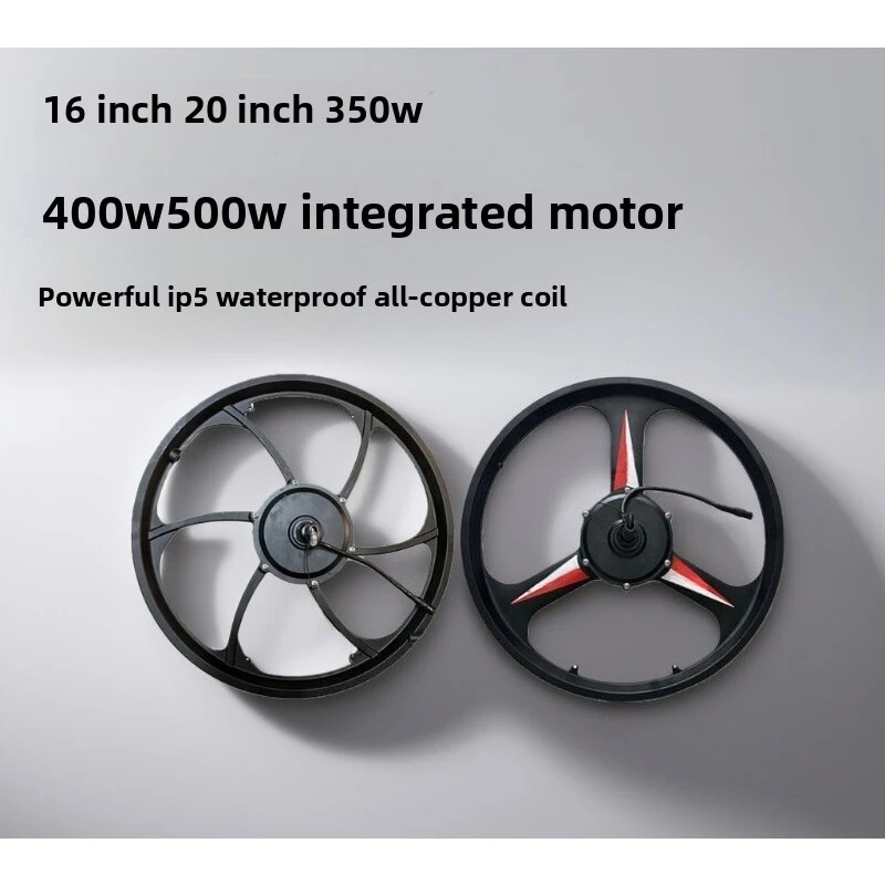 16 inch 20 inch electric vehicle motor 350W400W500W brushless toothless disc brake motor positive step strong magnetic
