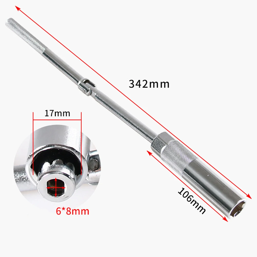1pc 17mm Shock Absorber Socket Car Rear Shock Absorber Hex Socket Wrench Professional Mechanics Removal Tool
