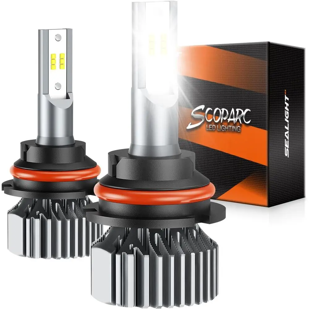 

Лампы для вождения High-Luminance HB1, 64 000 лм, 60 Вт, 6500K, белый свет, длительный срок службы, Plug-and-Play, совместимы с квадроциклами и мототехникой.