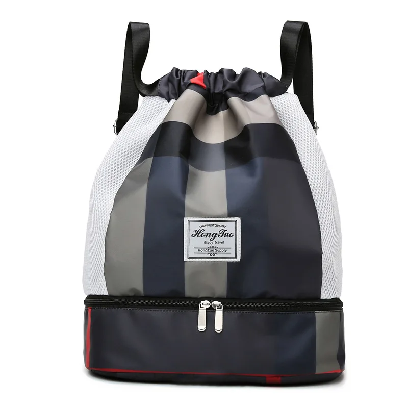 Fitness bag with dry and wet separation, swimming bag, waterproof beach storage, sports equipment backpack, women's small bag,