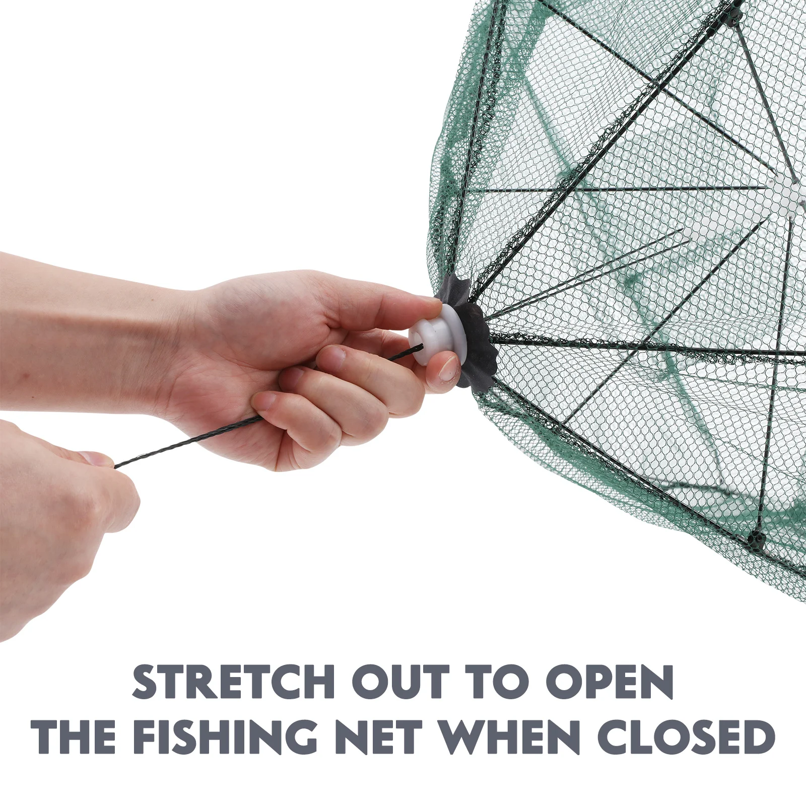 

Foldable Fishing Net with Six Entrance Umbrella Design for Fish Minnow Crawfish Shrimp Crab Lobster Dip Trap Cage Landing Net