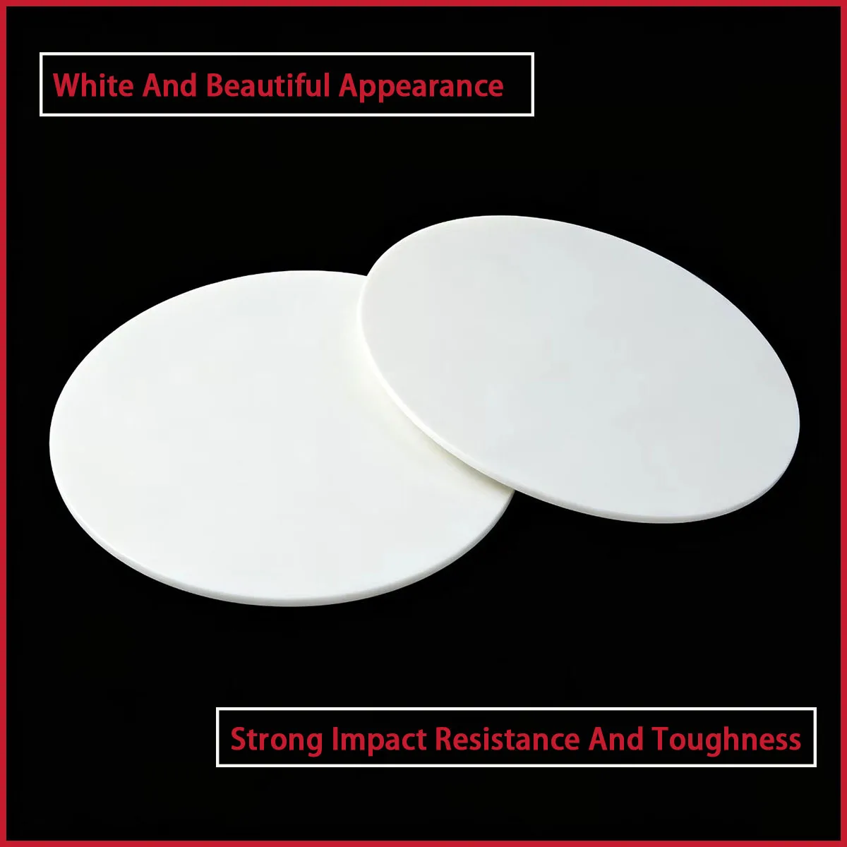 1-5mm Thick White ABS Plastic Circular Plate Used for Electronic Accessories, Medical Pads, Daily Accessories, Etc