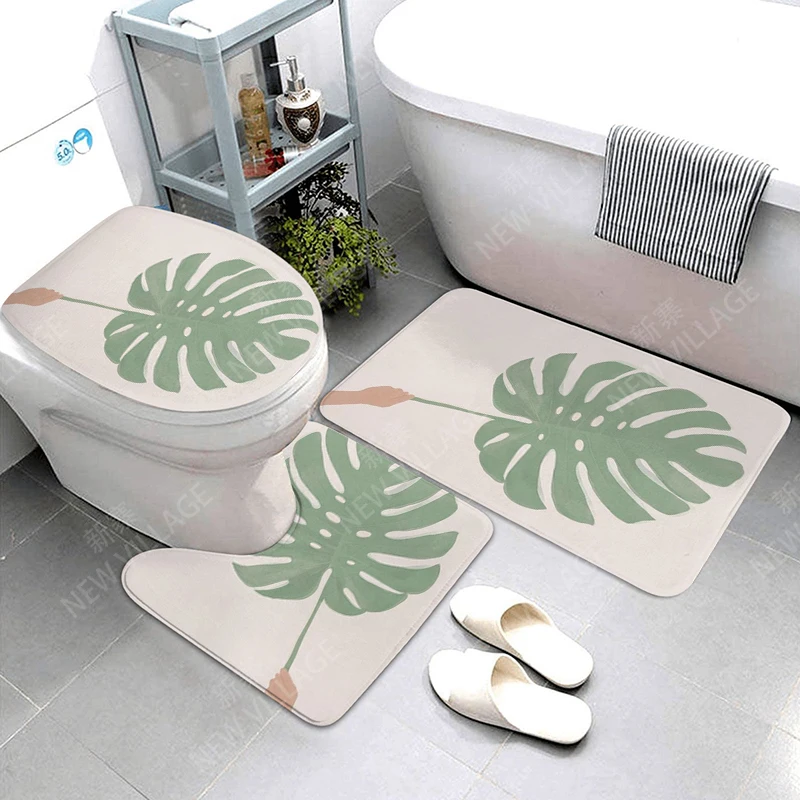 Anti-slip Bath Mat Bathroom Small Rug Shower Mat Decorative Absorbent Foot Mat Entrance Bathtub toilet rug Morandi Nordic Modern