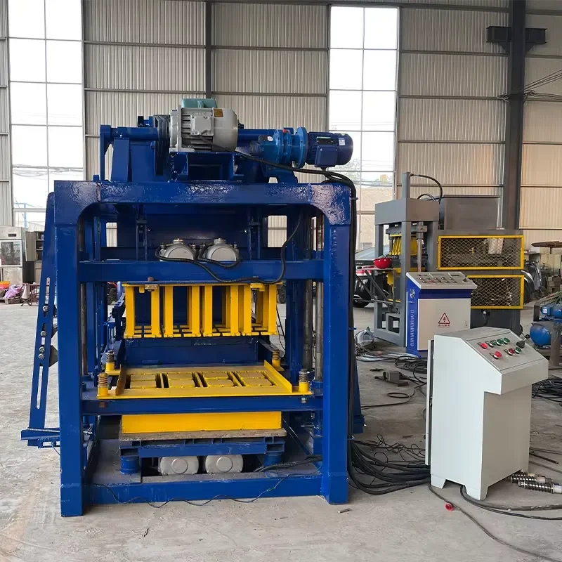 Cheap Price Semi Automatic Hollow Concrete Block Making Machine QTJ4-28 for Small Factory