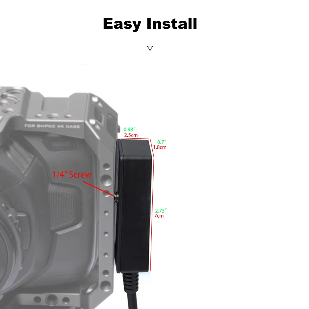 Dji ronin 2 kardanischer Stabilisator 1b 6-poliger 220-V-Stromanschluss an d-Tap-Buchse 4-Port mit 14,8 Zoll Schraub verlängerung adapter – Detail 1