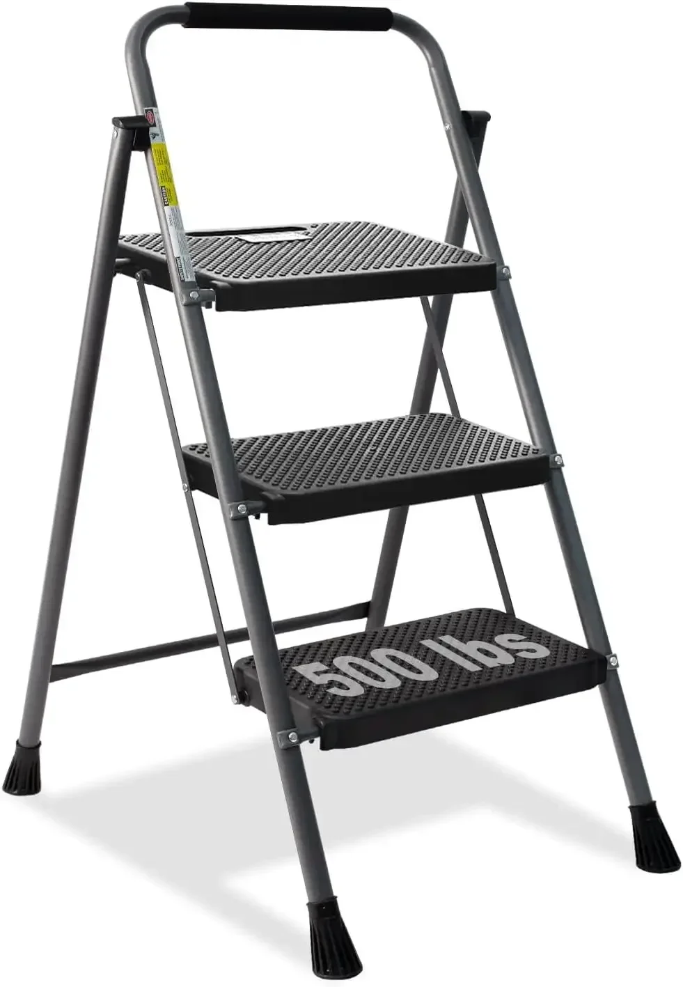 

3 Step Ladder, GOLYTON Folding Step Stool with Anti-Slip Wide Pedal & Convenient Handgrip