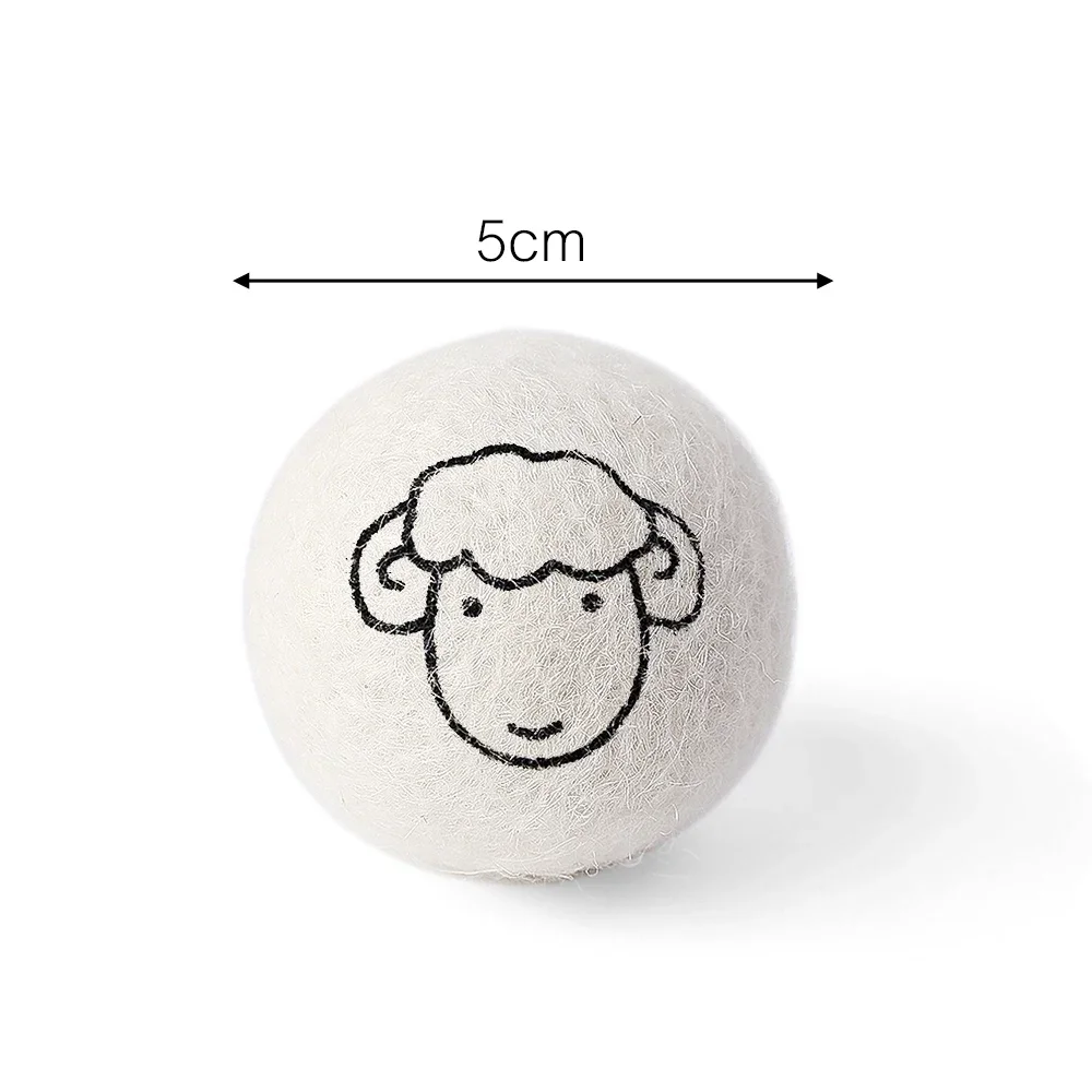3/6 Stück Wiederverwendbare Woll-Trocknerbälle, Wäschedecker-Weichspüler, Fleece-Trocknerball-Set für Zuhause, Wäschetrockner, Waschmaschine – Detail 15