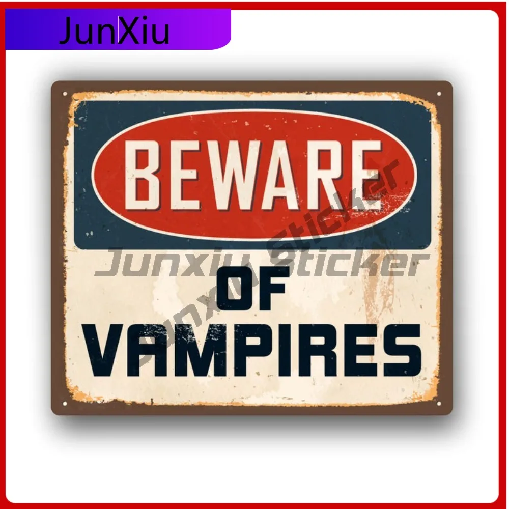 

Beware Of Vampires Funny Sticker For Car Truck Suv Bodywork Guitar Motorcycle Helmet Pickup Laptop Or Any Smooth Surface Anti