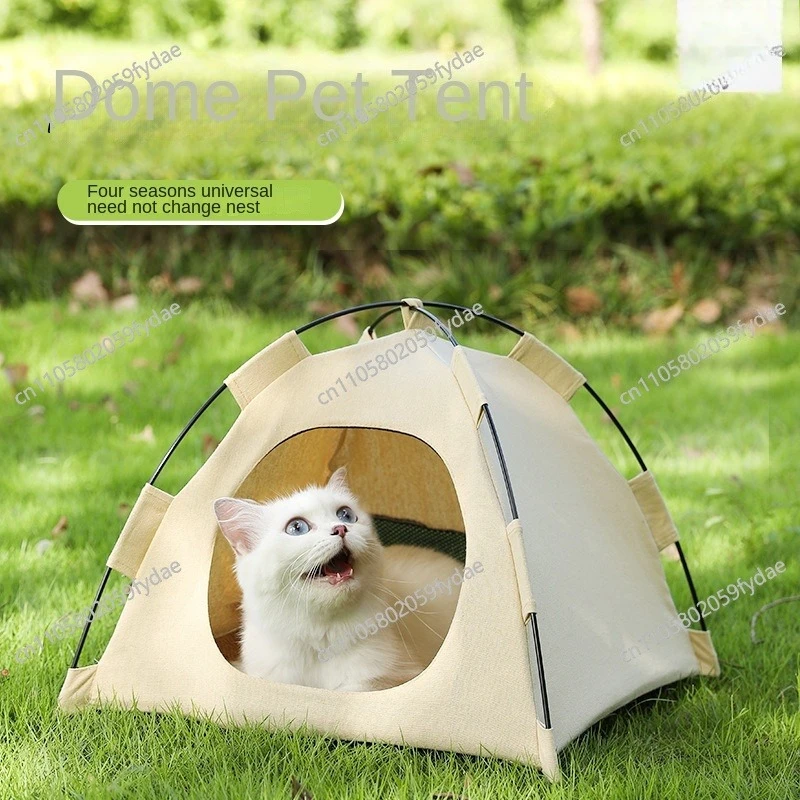 Cat Litter Tent Foldable Canvas Oxford 3-5mm Thick