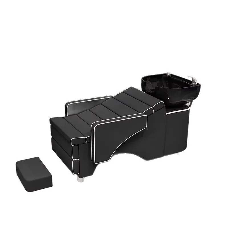 

Barber shop flush shampoo bed sitting semi-reclining massage
