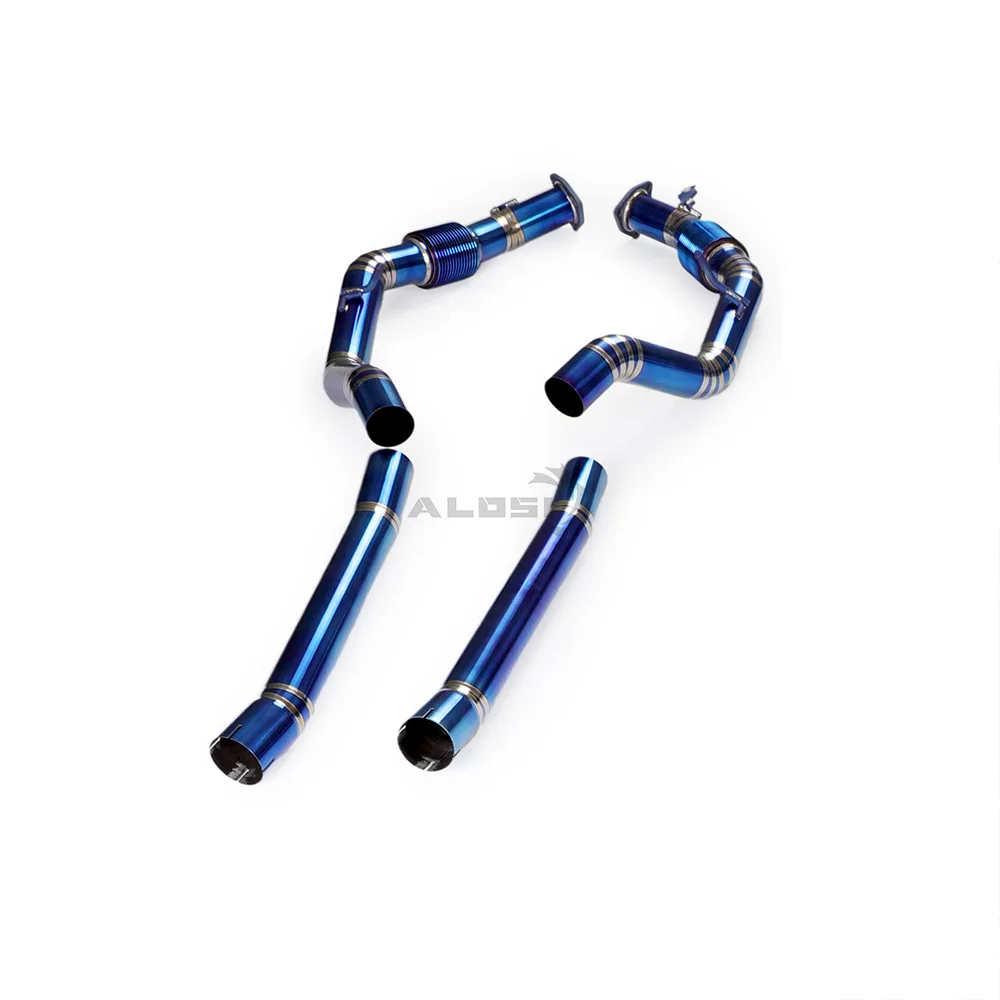 Suitable for Titanium Exhaust Front Tube Porsche Cayenne Turbo 4.0T 2020-2023 Young Quantitative
