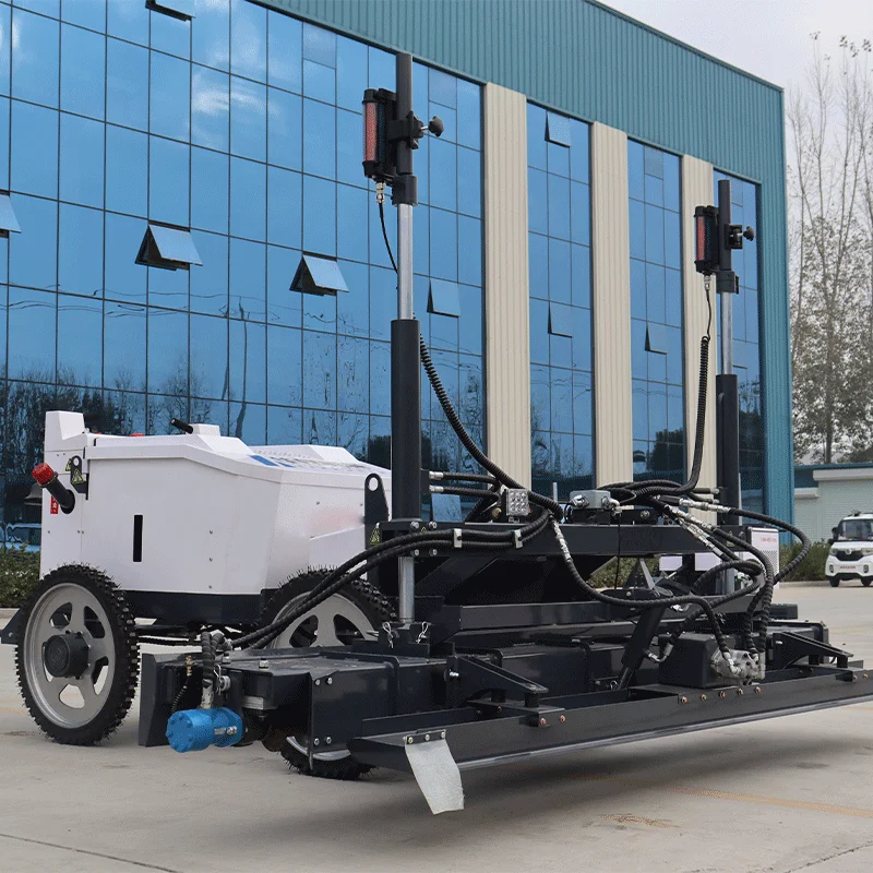 Ride On Concrete Laser Screed Leveling Machine Heavy Duty 4 Wheel Hydraulic Drive Automatic Floor Leveler For Warehouse Ground