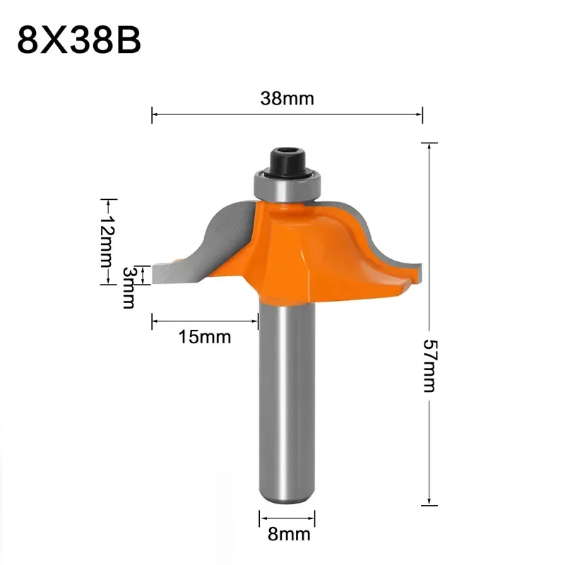 Roman Ogee Edging and Molding Router Bit - Medium -8