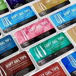 Long Stiletto Gel X Nail Tips 240PCS Clear Soft Gel Full Cover Nail Tips, 12 SizL Stiletto Press On False Nail Tips
