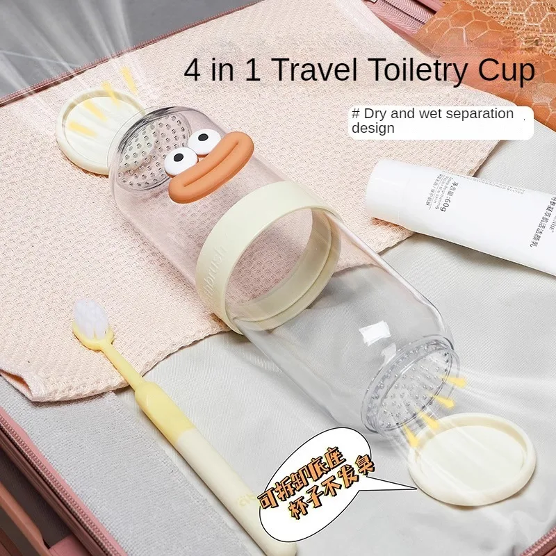 Dry and Wet Separation Mouthwash Cup Parent-child Travel Portable Wash Cup Sausage Mouth Brushing Cup Cute Tooth Cup