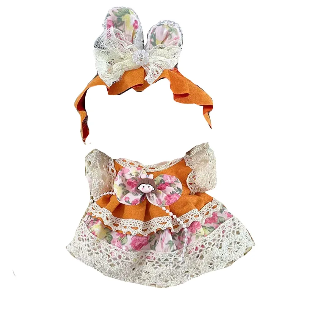 

Toy Accessories 20cm Cotton Doll's Clothes Princess Dress Yellow Duck Doll Lolita Dress Mini Multi Color