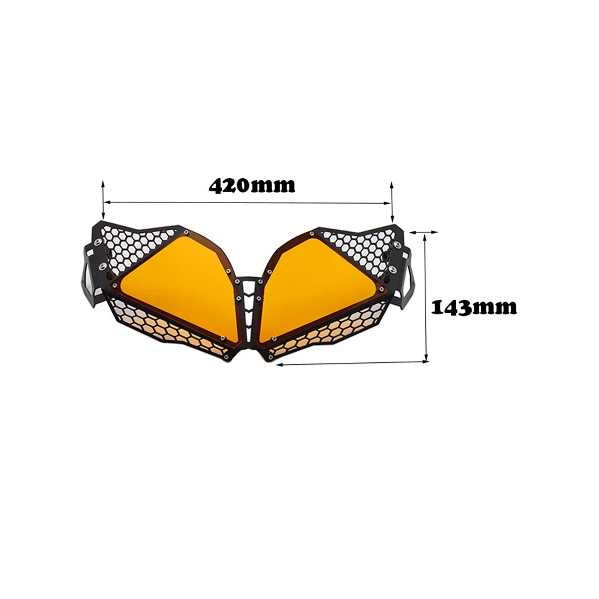 Suitable for Suzuki V-STORM DL650 12-16 Motorbike CNC Modified Grille Headlight Cover Trim Cover Transparent