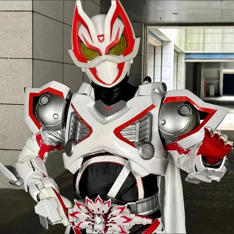 متوفر في المخزون تأثيري شين كامين رايدر مصباح ليد هالوين دور قناع خوذة الكبار الرجال يلعبون أقنعة تنكرية قناع التصوير الدعامة