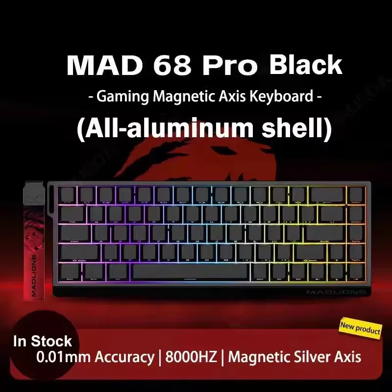 

MADLIONS MAD60 MAD68HE Mechanical Keyboard Magnetic Switch Wired MAD 60PRO Game Keyboard Valorant Custom RGB Gamer Keyboard