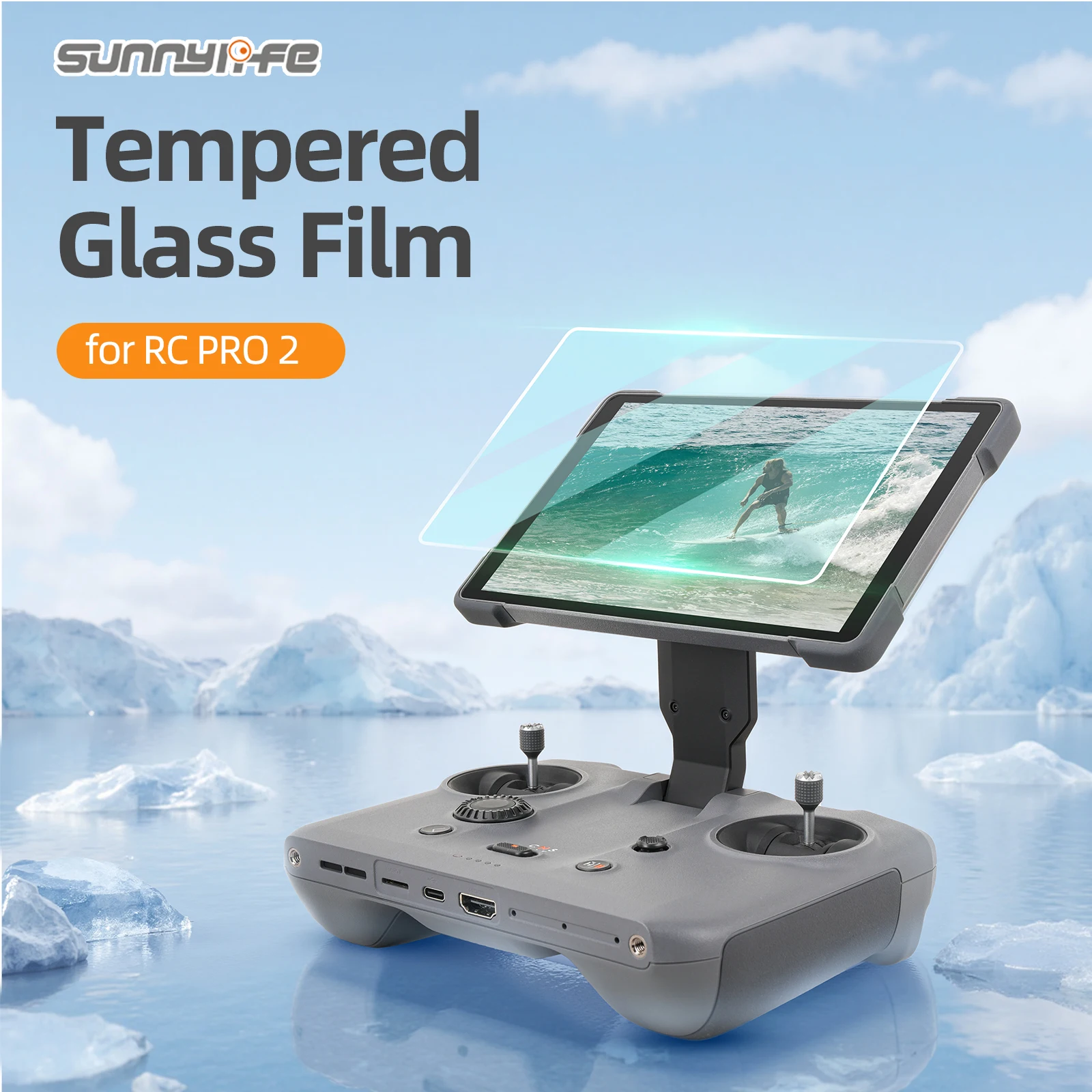Sunnylife Controller Protective Film Tempered Glass Screen Film Protector Accessories for RC Pro 2 for Mavic 4 Pro