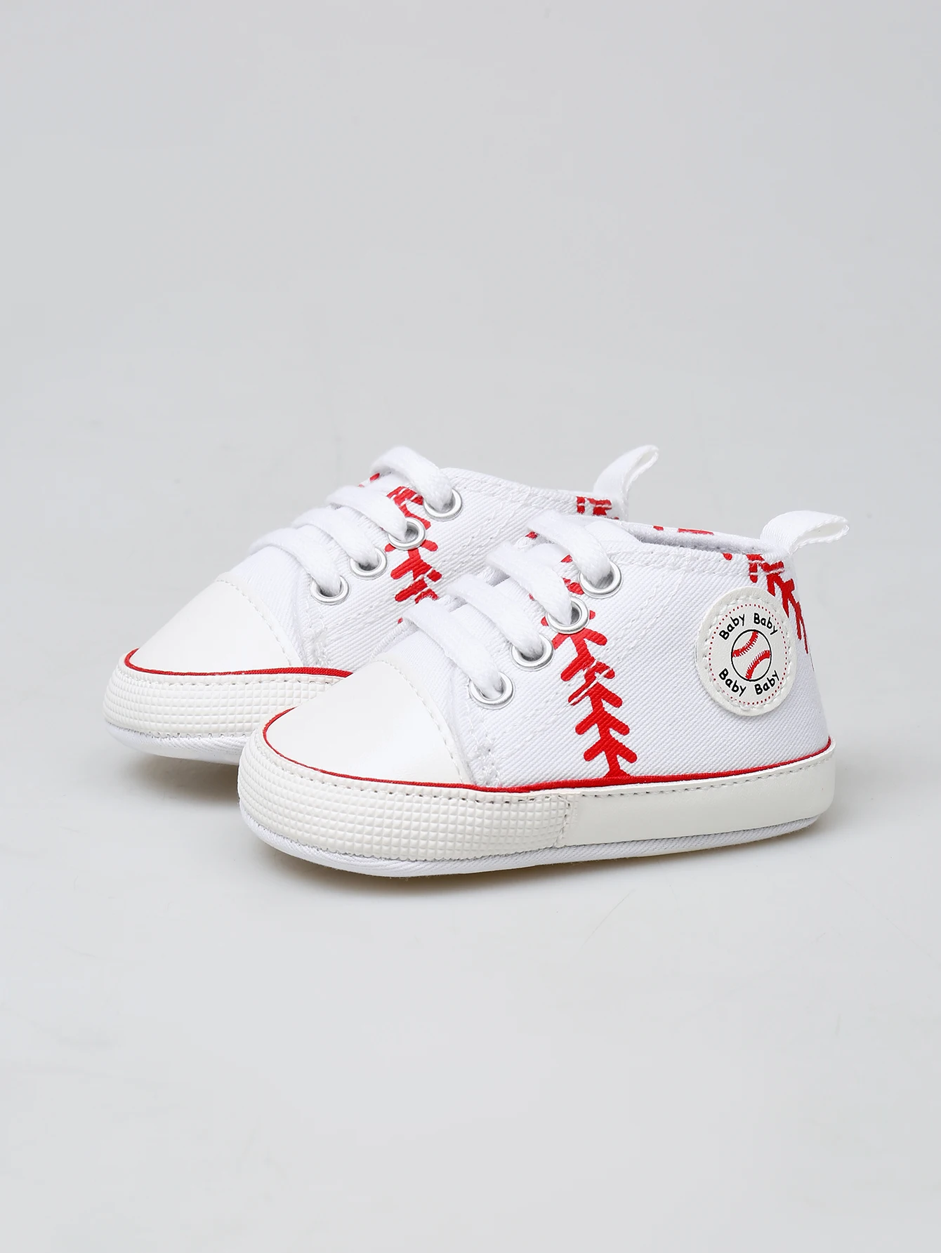 Yibubu-Chaussures classiques en toile blanche pour bébé, baskets de baseball à semelle souple pour les tout-petits, premiers marcheurs, débutant de l'année