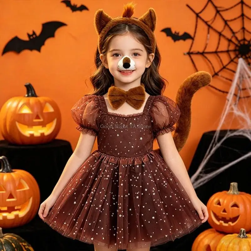 3/4/5Pcs Animal Fancy Costume Accessories Dog Cosplay Halloween Costumes