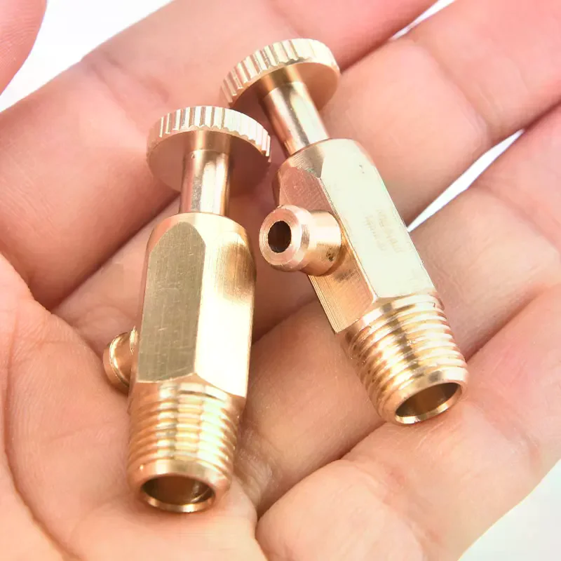 Brass Air Pressure Release Valve, water heater accessory, durable pressure relief valve replacement part.