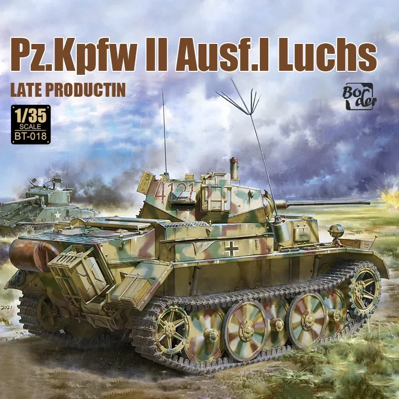 1/35 Border Model Assembly Tank Scale Model Kit BT-018 Pz Kpfw II Ausf L Luchs Post Production