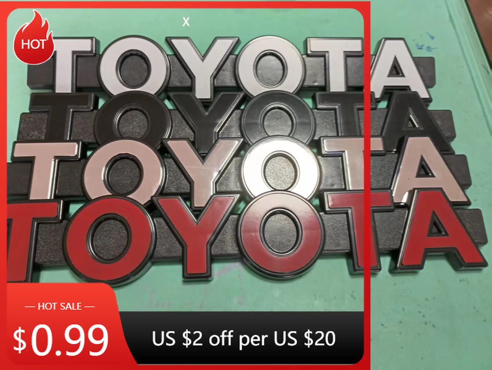 

Для Toyota 2026 Горячие колпаки ступицы 1 шт. 38x6,5x1,5 см, совместимые с передней решеткой Toyota Wildlander, RAV4, Camry, Land Cruiser, RAV4 TO