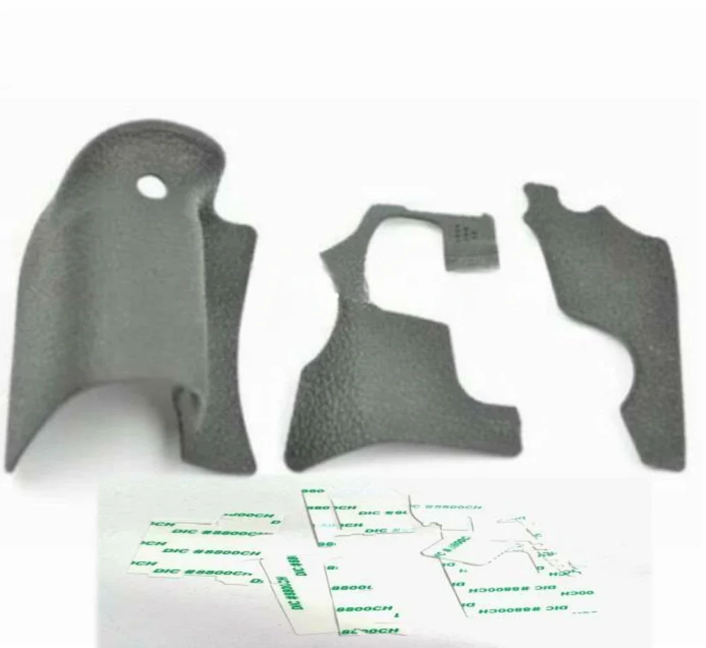 Nuovo 3 pezzi di copertura anteriore con impugnatura in gomma per parti della fotocamera Canon EOS 70D