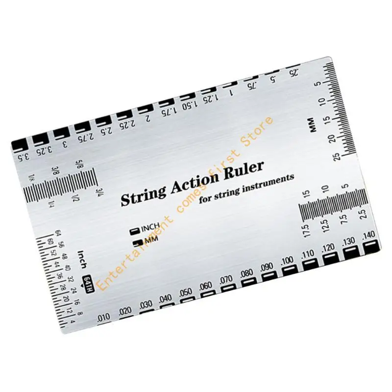 Guitar String Height Ruler Measurement Tool Guitar String Action Ruler Luthier Tool Guitar Repairing Tool Easy to Use 55KD